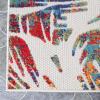 Superior Indoor Outdoor Area Rug, Floor Decor Perfect for Patio, Pool, Deck, Kitchen, Entryway, Tropical Leaves Coastal Style Rug, Siesta Collection, 7′ 10″ x 9′ 10″, Cream