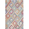 Superior Indoor Outdoor Area Rug, Perfect for Patio, Bedroom, Kitchen, Laundry Room, Entryway, Office, Playroom, Carpet Cover, Modern Geometric Farmhouse, Ares Collection, 6′ x 8′ 10″, Grey(Cream – Z)