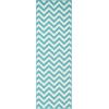 Superior Indoor/ Outdoor Large Area Rug, Geometric Modern Home Floor Decor For Patio, Poolside, Entryway, Kitchen, Living Room, Bedroom, Jute Backed Rugs, Colburn Collection, 5′ x 8′, Blue(Cream/Blue)
