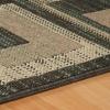 Superior Indoor/ Outdoor Large Area Rug, Geometric Modern Home Floor Decor For Patio, Poolside, Entryway, Kitchen, Living Room, Bedroom, Jute Backed Rugs, Colburn Collection, 5′ x 8′, Blue(Green/Brown)