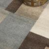 Superior Indoor Runner Rug, Jute Backing, Home Decor for Bedroom, Living Room, Office, Kitchen, Hallway, Floor Cover, Patchwork, Color Block, Plush, Clifton Collection, 2′ 7″ x 10′, Multi Color(Grey)