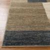 Superior Indoor Runner Rug, Jute Backing, Home Decor for Bedroom, Living Room, Office, Kitchen, Hallway, Floor Cover, Patchwork, Color Block, Plush, Clifton Collection, 2′ 7″ x 10′, Multi Color(Grey-brown)