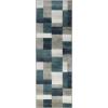 Superior Indoor Runner Rug, Jute Backing, Home Decor for Bedroom, Living Room, Office, Kitchen, Hallway, Floor Cover, Patchwork, Color Block, Plush, Clifton Collection, 2′ 7″ x 10′, Multi Color(Rivulet)