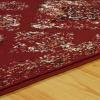 Superior Indoor Runner Rug, Jute Backing, Modern Plush Rugs for Entryway, Kitchen Floors, Hallway, Office Floor Cover, Medallion Rugs, Mayfair Collection, 2′ 7″ x 8′, Ivory(Red)