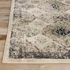 Superior Indoor Runner Rug, Jute Backing, Modern Plush Rugs for Entryway, Kitchen Floors, Hallway, Office Floor Cover, Medallion Rugs, Mayfair Collection, 2′ 7″ x 8′, Ivory(Ivory)
