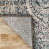 Superior Indoor Runner Rug, Jute Backing, Plush Carpet Cover, for Hallways, Entry, Office, Plush Floor Cover, Modern Wood Grain, Abstract Lines, Veer Collection, 2′ 7″ x 8′, Chocolate(Blue-beige)