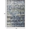 Superior Indoor Runner Rug, Jute Backing, Plush Carpet Cover, for Hallways, Entry, Office, Plush Floor Cover, Modern Wood Grain, Abstract Lines, Veer Collection, 2′ 7″ x 8′, Chocolate(Blue-beige)