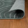 Superior Indoor Runner Rug, Jute Backing, Plush Carpet Cover, for Hallways, Entry, Office, Plush Floor Cover, Modern Wood Grain, Abstract Lines, Veer Collection, 2′ 7″ x 8′, Chocolate(Black)