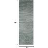 Superior Indoor Runner Rug, Jute Backing, Plush Carpet Cover, for Hallways, Entry, Office, Plush Floor Cover, Modern Wood Grain, Abstract Lines, Veer Collection, 2′ 7″ x 8′, Chocolate(Slate)