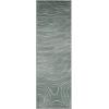 Superior Indoor Runner Rug, Jute Backing, Plush Carpet Cover, for Hallways, Entry, Office, Plush Floor Cover, Modern Wood Grain, Abstract Lines, Veer Collection, 2′ 7″ x 8′, Chocolate(Slate)