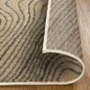 Superior Indoor Runner Rug, Jute Backing, Plush Carpet Cover, for Hallways, Entry, Office, Plush Floor Cover, Modern Wood Grain, Abstract Lines, Veer Collection, 2′ 7″ x 8′, Chocolate(Beige)