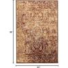 Superior Indoor Runner Rug, Jute Backing, Plush Carpet Cover, for Hallways, Entry, Office, Plush Floor Cover, Modern Wood Grain, Abstract Lines, Veer Collection, 2′ 7″ x 8′, Chocolate(Maroon)
