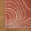 Superior Indoor Runner Rug, Jute Backing, Plush Carpet Cover, for Hallways, Entry, Office, Plush Floor Cover, Modern Wood Grain, Abstract Lines, Veer Collection, 2′ 7″ x 8′, Chocolate(Coral)