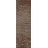 Superior Indoor Runner Rug, Jute Backing, Plush Carpet Cover, for Hallways, Entry, Office, Plush Floor Cover, Modern Wood Grain, Abstract Lines, Veer Collection, 2′ 7″ x 8′, Chocolate(Chocolate)