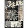 Superior Indoor Runner Rug, Plush Carpet Cover, for Hallway, Entryway, Dining, Office, Kitchen, Modern Floral Patchwork Decor, Pastiche Collection, 2′ 7″ x 10′, Beige(Beige)