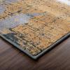 Superior Indoor Runner Rug, Plush Carpet Cover, for Hallway, Entryway, Dining, Office, Kitchen, Modern Floral Patchwork Decor, Pastiche Collection, 2′ 7″ x 10′, Beige(Camel)