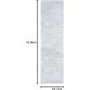 Superior Indoor Shag Modern Fuzzy Soft Cozy Shaggy Living/Dining Room, Bedroom, Office, Entryway, Kitchen, Dorm, Playroom, Kids, Nursery, Textured Area Rug, 2 ft 5 in x 12 ft, Sage(White)