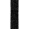 Superior Indoor Shag Modern Fuzzy Soft Cozy Shaggy Living/Dining Room, Bedroom, Office, Entryway, Kitchen, Dorm, Playroom, Kids, Nursery, Textured Area Rug, 2 ft 5 in x 12 ft, Sage(Black)
