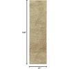Superior Indoor Shag Modern Fuzzy Soft Cozy Shaggy Living/Dining Room, Bedroom, Office, Entryway, Kitchen, Dorm, Playroom, Kids, Nursery, Textured Area Rug, 2 ft 5 in x 12 ft, Sage(Beige)