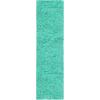 Superior Indoor Shag Modern Fuzzy Soft Cozy Shaggy Living/Dining Room, Bedroom, Office, Entryway, Kitchen, Dorm, Playroom, Kids, Nursery, Textured Area Rug, 2 ft 5 in x 12 ft, Sage(Ocean Blue)
