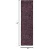 Superior Indoor Shag Modern Fuzzy Soft Cozy Shaggy Living/Dining Room, Bedroom, Office, Entryway, Kitchen, Dorm, Playroom, Kids, Nursery, Textured Area Rug, 2 ft 5 in x 12 ft, Sage(Purple)
