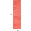 Superior Indoor Shag Modern Fuzzy Soft Cozy Shaggy Living/Dining Room, Bedroom, Office, Entryway, Kitchen, Dorm, Playroom, Kids, Nursery, Textured Area Rug, 2 ft 5 in x 12 ft, Sage(Spiced Coral)