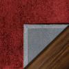 Superior Indoor Shag Modern Fuzzy Soft Cozy Shaggy Living/Dining Room, Bedroom, Office, Entryway, Kitchen, Dorm, Playroom, Kids, Nursery, Textured Area Rug, 2 ft 5 in x 12 ft, Sage(Burgundy)