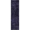 Superior Indoor Shag Modern Fuzzy Soft Cozy Shaggy Living/Dining Room, Bedroom, Office, Entryway, Kitchen, Dorm, Playroom, Kids, Nursery, Textured Area Rug, 2 ft 5 in x 12 ft, Sage(Navy Blue)