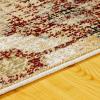 Superior Indoor Small Area Rug, Jute Backing, Rustic Modern Farmhouse Floor Decor For Entryway, Hallway, Kitchen, Office, Bedroom, Living/ Dining Room, Nursery, Arabella Collection, 2′ x 3′, Brown Red