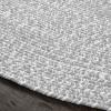 Superior Indoor/Outdoor Area Rug, Dual-Tone Reversible Braided Floor Decor for Patio, Front Porch, Entryway, Living Room, Office, Nursery, Artistic Home, 5′ x 8′, Fog Green-White(Slate-white)