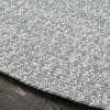 Superior Indoor/Outdoor Area Rug, Dual-Tone Reversible Braided Floor Decor for Patio, Front Porch, Entryway, Living Room, Office, Nursery, Artistic Home, 5′ x 8′, Fog Green-White(Fog Green-white)
