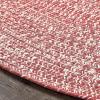 Superior Indoor/Outdoor Area Rug, Dual-Tone Reversible Braided Floor Decor for Patio, Front Porch, Entryway, Living Room, Office, Nursery, Artistic Home, 5′ x 8′, Fog Green-White(Brick-white)