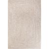 Superior Indoor/Outdoor Area Rug, Dual-Tone Reversible Braided Floor Decor for Patio, Front Porch, Entryway, Living Room, Office, Nursery, Artistic Home, 5′ x 8′, Fog Green-White(Latte-white – Z)
