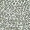 Superior Indoor/Outdoor Area Rug, Dual-Tone Reversible Braided Floor Decor for Patio, Front Porch, Entryway, Living Room, Office, Nursery, Artistic Home, 5′ x 8′, Fog Green-White(Green-white)