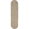 Superior Indoor/Outdoor Area Rug, Dual-Tone Reversible Braided Floor Decor for Patio, Front Porch, Entryway, Living Room, Office, Nursery, Artistic Home, 5′ x 8′, Fog Green-White(Brick-white)