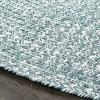 Superior Indoor/Outdoor Area Rug, Dual-Tone Reversible Braided Floor Decor for Patio, Front Porch, Entryway, Living Room, Office, Nursery, Artistic Home, 5′ x 8′, Fog Green-White(Lagoon Breeze-white)