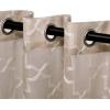 Superior Jackson Stripe Sheer Curtains, Window Accents, Perfect for Natural Light, with Rod Pockets or Grommets, Modern, Transtitional, Rustic, Bohemian, Curtain Set of 2 Panels, 52″ X 108″, Taupe(Beige)