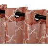 Superior Jackson Stripe Sheer Curtains, Window Accents, Perfect for Natural Light, with Rod Pockets or Grommets, Modern, Transtitional, Rustic, Bohemian, Curtain Set of 2 Panels, 52″ X 108″, Taupe(Rust)