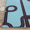 Superior Kids Indoor Area Rug, Jumbo Numbers Design, Cute Rugs for Nursery, Playroom, Bedroom, Living Room, Unique Accent, Soft Cotton Backed, Entryway, Playtime Collection, 5′ 7″ x 8′ 9″, Aquamarine(Pine Green)