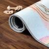 Superior Kids Indoor Area Rug, Jumbo Numbers Design, Cute Rugs for Nursery, Playroom, Bedroom, Living Room, Unique Accent, Soft Cotton Backed, Entryway, Playtime Collection, 5′ 7″ x 8′ 9″, Aquamarine(Turquoise – Z)