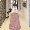 Superior Kinallen Reversible Braided Oval Indoor/Outdoor Area Rug for Living Room Bedroom Office Kitchen Dining Washable Rugs, 6′ x 9′, Brick-White(Brick-white)