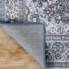 Superior Large Indoor Area Rug, Modern Floor Decor for Living/Dining Room, Kitchen, Bedroom, Office, Entry, Flat-Weave, Floral Medallion, Cotton Backing, Fiorella Collection, 10′ x 13′, Berry Red(Light Blue)