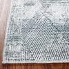 Superior Large Indoor Runner Rug, Modern Floor Decor, Living/Dining Room, Kitchen, Office, Entry, Distressed Floral, Geometric Medallion, Cotton Backing, Huda Collection, 2′ 6″ x 7′ 6″, Charcoal(Charcoal)