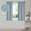 Superior Linen Textured Blackout Curtain Set of 2, Thermal Insulated Panel Pair with Grommet Top Header, Classic Natural Look Room Darkening Drapes, Available in 4 Lengths – Cream, 52”x84” each(Teal)