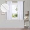 Superior Linen Textured Blackout Curtain Set of 2, Thermal Insulated Panel Pair with Grommet Top Header, Classic Natural Look Room Darkening Drapes, Available in 4 Lengths – Cream, 52”x84” each(Snow White)