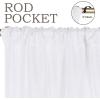 Superior Linen Textured Blackout Curtain Set of 2, Thermal Insulated Panel Pair with Grommet Top Header, Classic Natural Look Room Darkening Drapes, Available in 4 Lengths – Cream, 52”x108” each(Snow White)