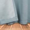 Superior Linen Textured Blackout Curtain Set of 2, Thermal Insulated Panel Pair with Grommet Top Header, Classic Natural Look Room Darkening Drapes, Available in 4 Lengths – Cream, 52”x108” each(Teal)