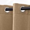 Superior Linen Textured Blackout Curtain Set of 2, Thermal Insulated Panel Pair with Grommet Top Header, Classic Natural Look Room Darkening Drapes, Available in 4 Lengths – Cream, 52”x108” each(Acorn)