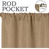 Superior Linen Textured Blackout Curtain Set of 2, Thermal Insulated Panel Pair with Grommet Top Header, Classic Natural Look Room Darkening Drapes, Available in 4 Lengths – Cream, 52”x108” each(Acorn)