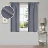 Superior Linen Textured Blackout Curtain Set of 2, Thermal Insulated Panel Pair with Grommet Top Header, Classic Natural Look Room Darkening Drapes, Available in 4 Lengths – Cream, 52”x84” each(Charcoal)
